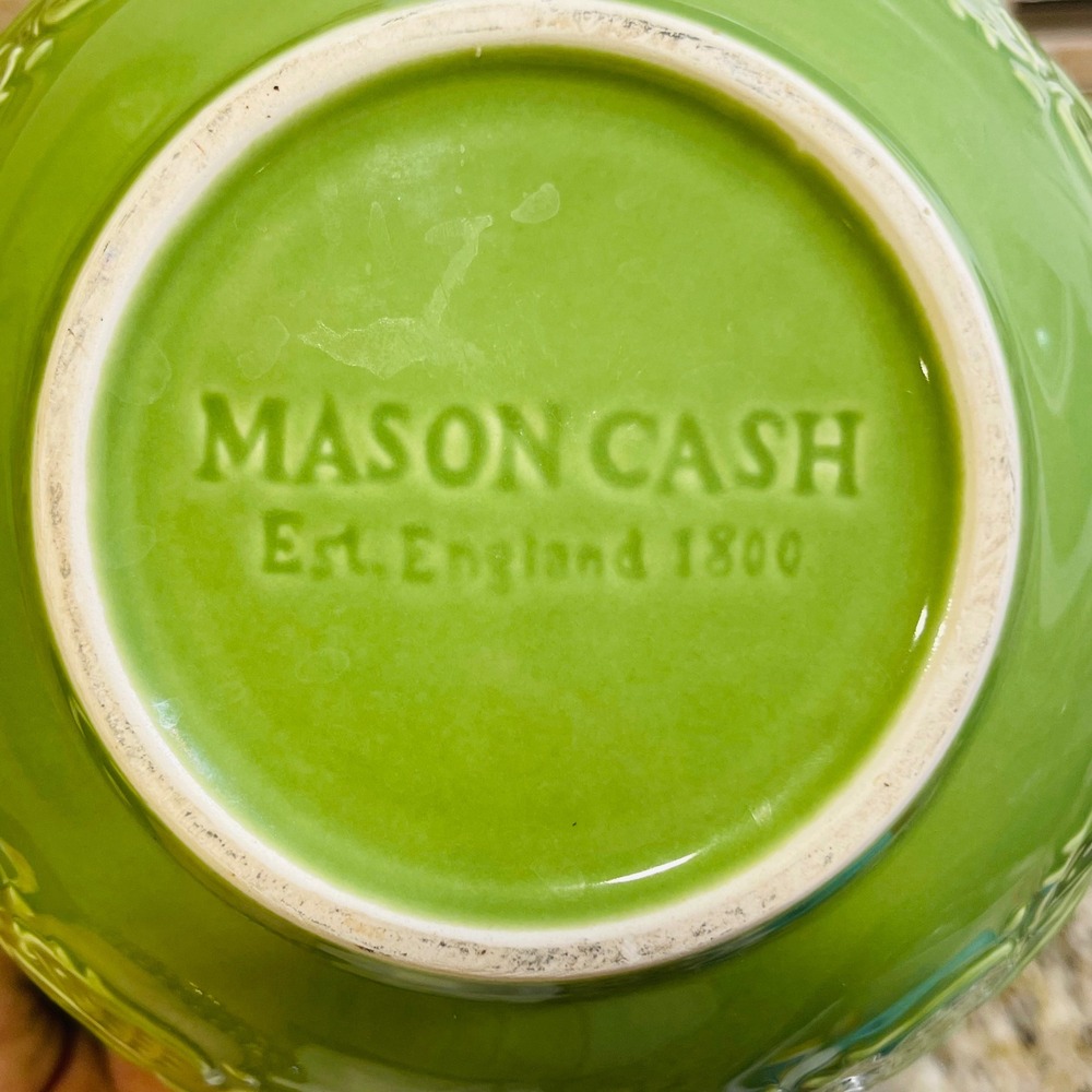 Mason Cash In the Forest Green Hedgehog Mixing Bowl Stoneware 8.5 Inch S24 - Picture 2 of 6